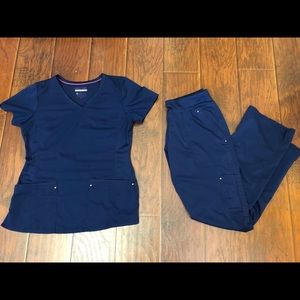 Purple label YOGA Healing Hands Scrubs